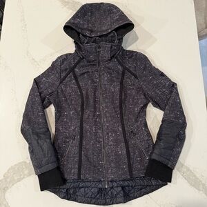 Guess Soft Shell Full Zip Stand Collar Ski Jacket Women’s Small Gray Moto Style